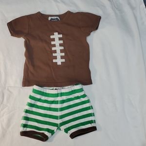 Football Mud Pie 2 piece set